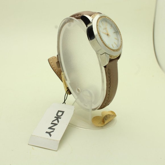 DKNY Round Glitz NY8676 Genuine Leather Women\'s Watch main image 4